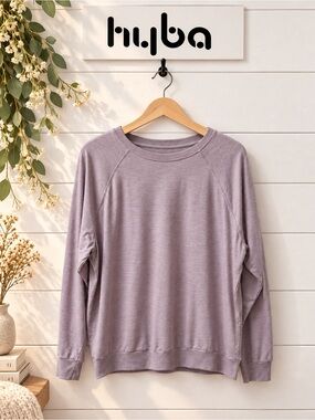 HYBA Essentials Light Mauve Long Sleeve Top XL